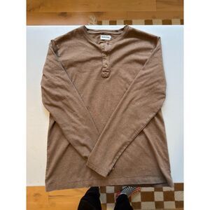 The Heavy Bag Henley - Brown